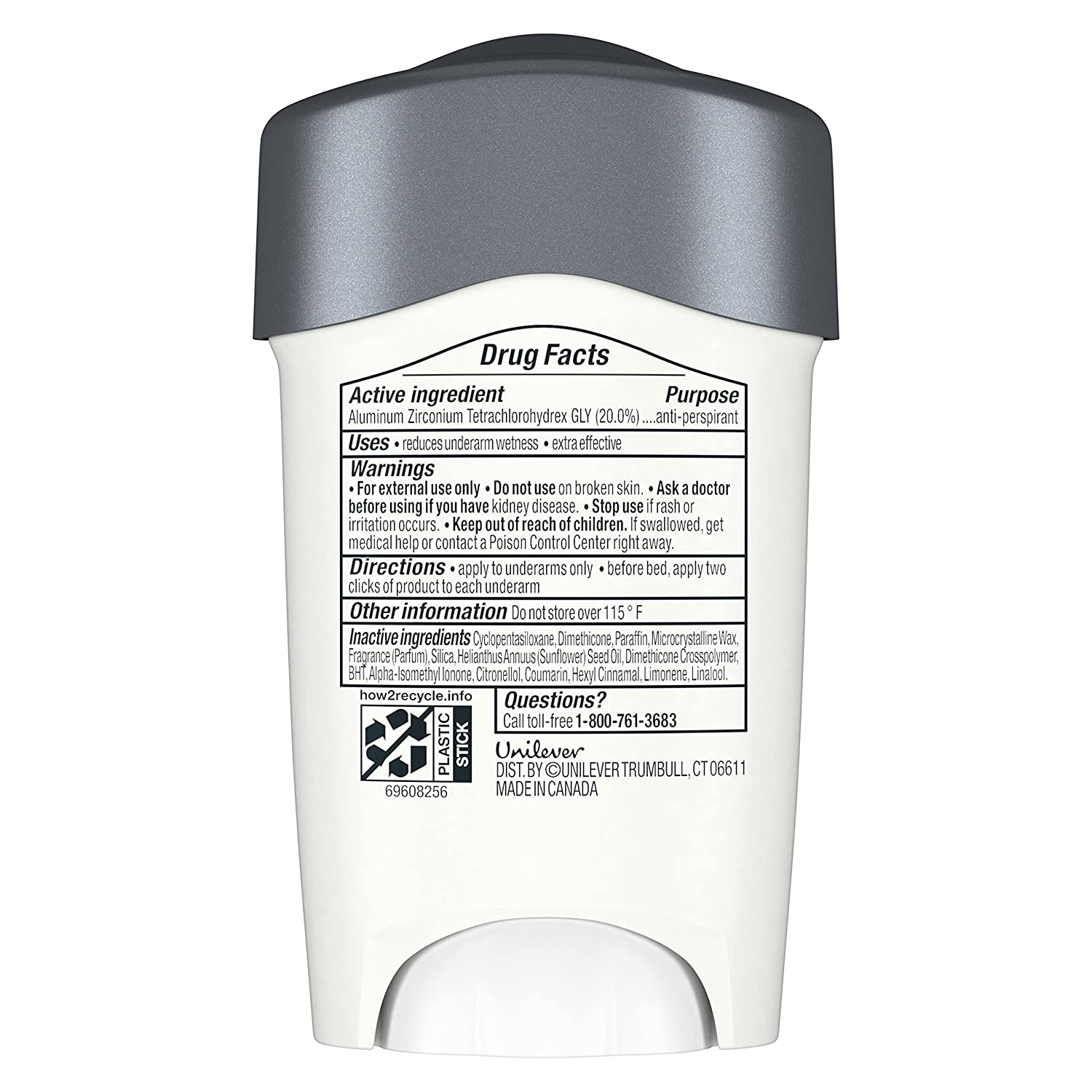 Dove Men+Care Clinical Protection Antiperspirant Clean Comfort Stick for Men 96-Hour Sweat and Odor Protection Clinical Strength Antiperspirant with 1/4 Moisturizing Cream 1.7 oz - Image 2